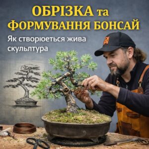 Детальніше про статтю Обрізка та формування бонсай: Як створюється жива скульптура