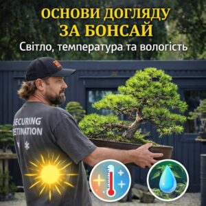 Детальніше про статтю Основи догляду за бонсай: Світло, температура та вологість