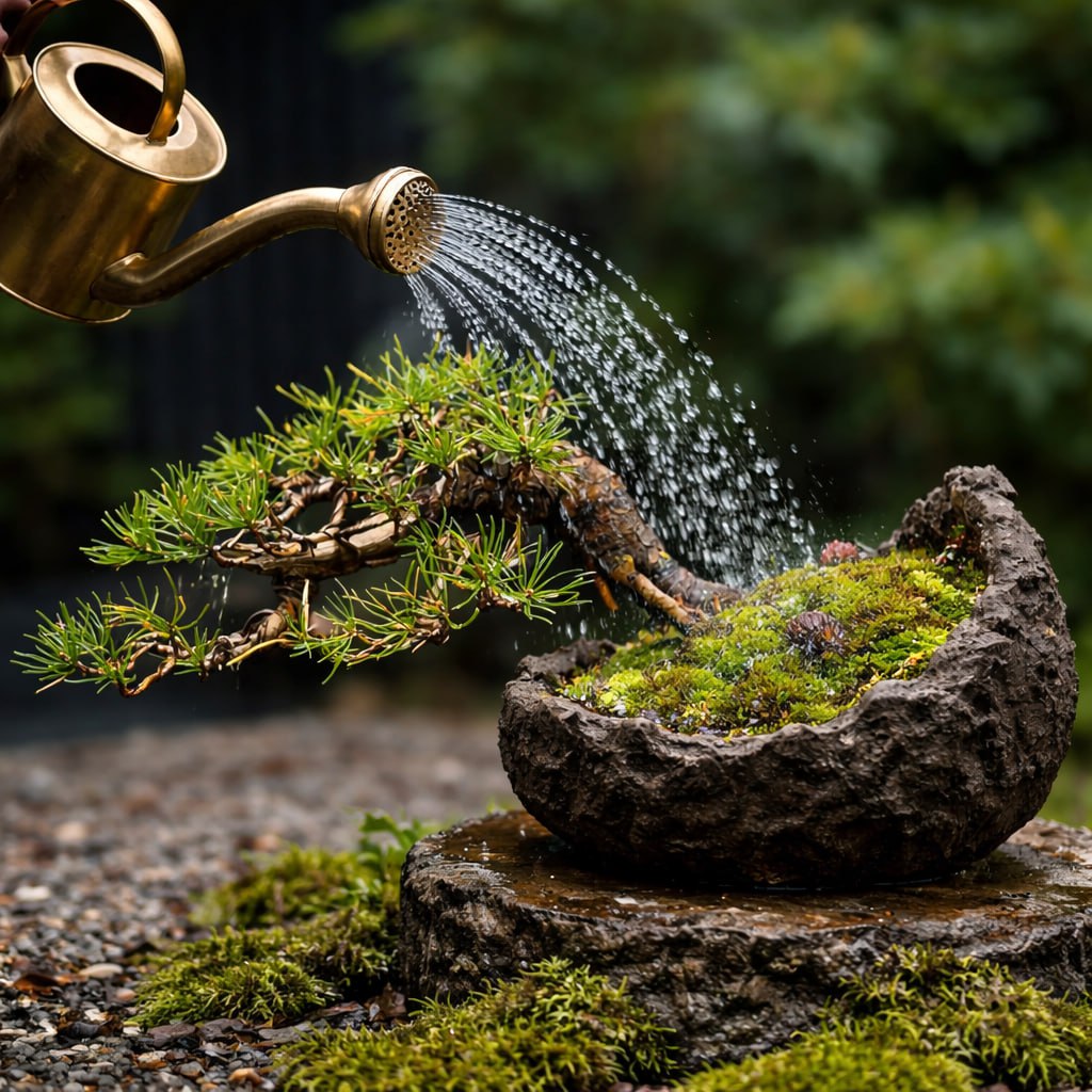 Полив бонсай: Главный секрет успеха и здоровья вашего дерева