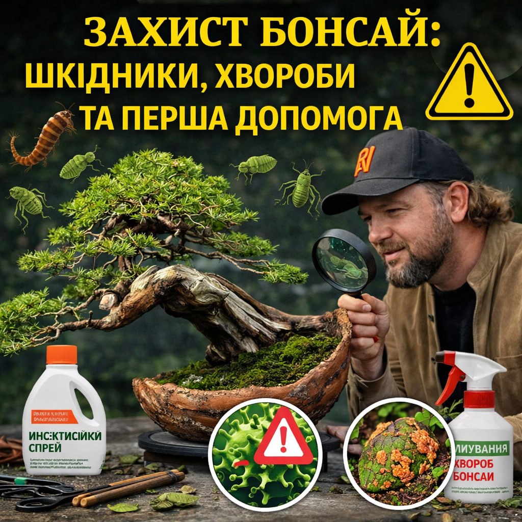 Защита бонсай: вредители, болезни и первая помощь